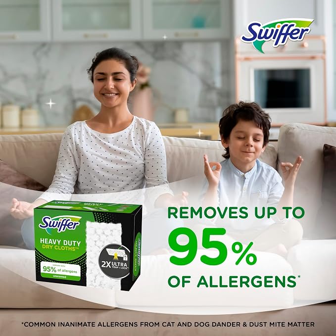 Swiffer Sweeper Heavy Duty Dry Multi-Surface Cloth Refills - Image 3