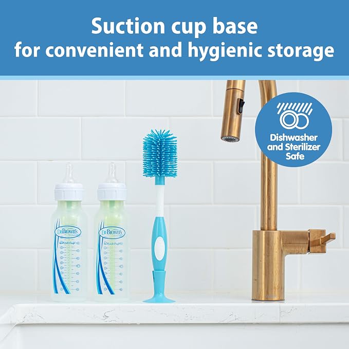 Dr. Brown's Soft Touch No Scratch Baby Bottle Cleaning Brush Nipple Cleaner - Image 5