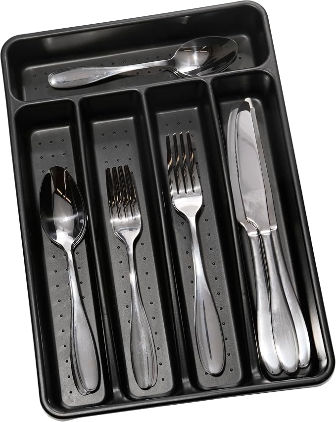 madesmart Classic Mini Silverware Tray Soft Grip, Non-Slip Kitchen Drawer by madesmart%C2%AE