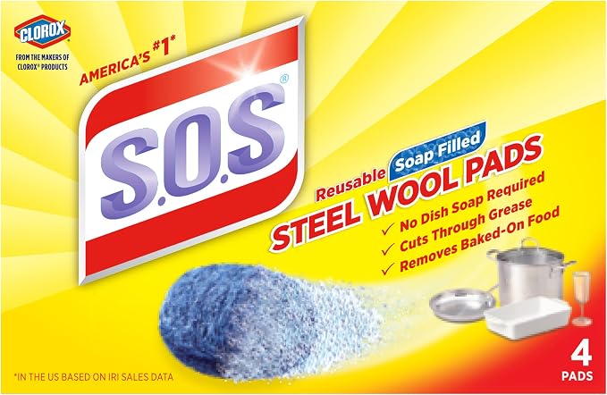 S.O.S. Steel Wool Soap Pads by SOS