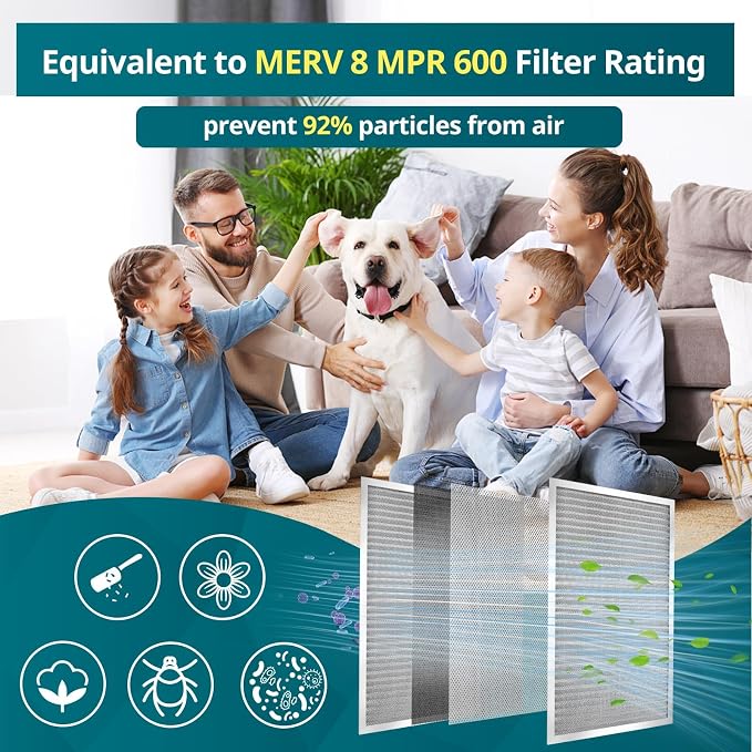 Torjim 14x18x1 MERV8 Washable Reusable Electrostatic Air Filter, AC/HVAC - Image 4