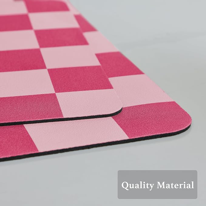 Checkered Dish Drying Mat for Kitchen Counter, Coffee Bar Station Accessories - Image 5