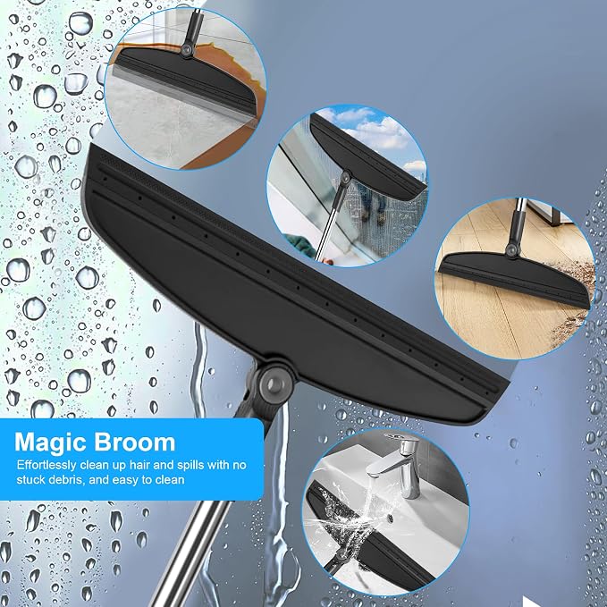 Broom with Dustpan Combo Set and Silicone Air Broom Kit - Image 5