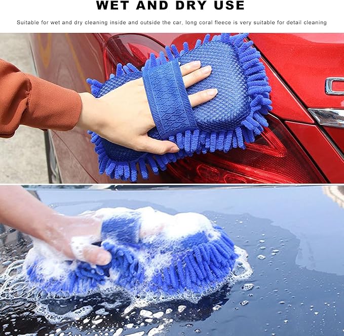 Microfiber Car Wash Sponge, Scratch-Free Vehicle Washing Mitt - Image 4