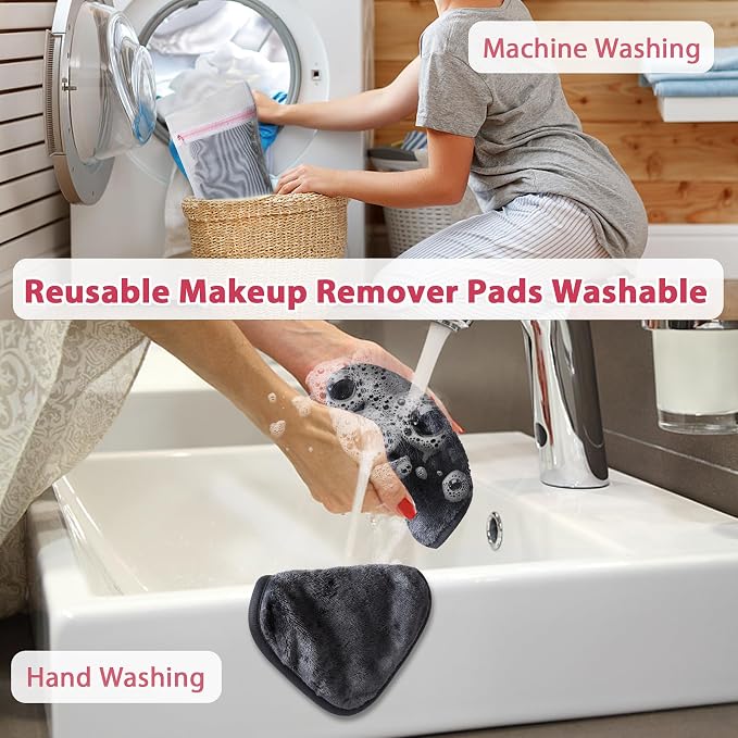 Makeup Remover Cloth, Makeup Remover Pads Microfiber Face Washcloth - Image 7