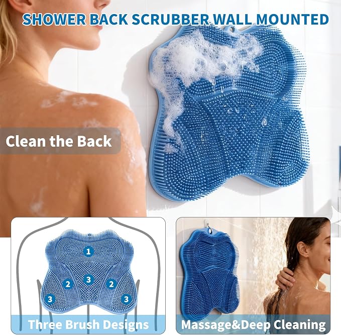 Show Foot Scrubber Mat & Silicone Back Scrubber - Image 6