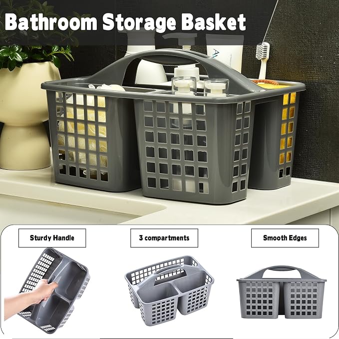 Haundry Plastic Shower Caddy Basket - Image 3