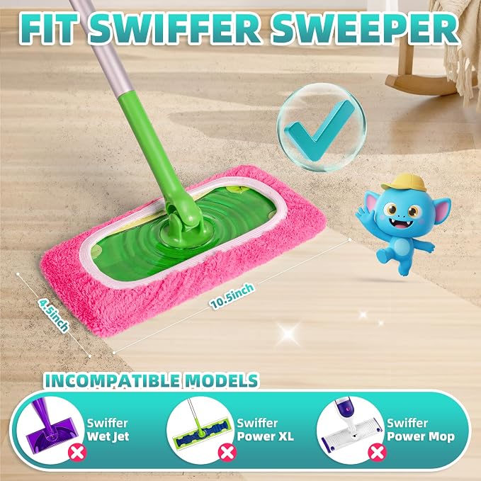 6 Pack Reusable Mop Pads Compatible - Image 2