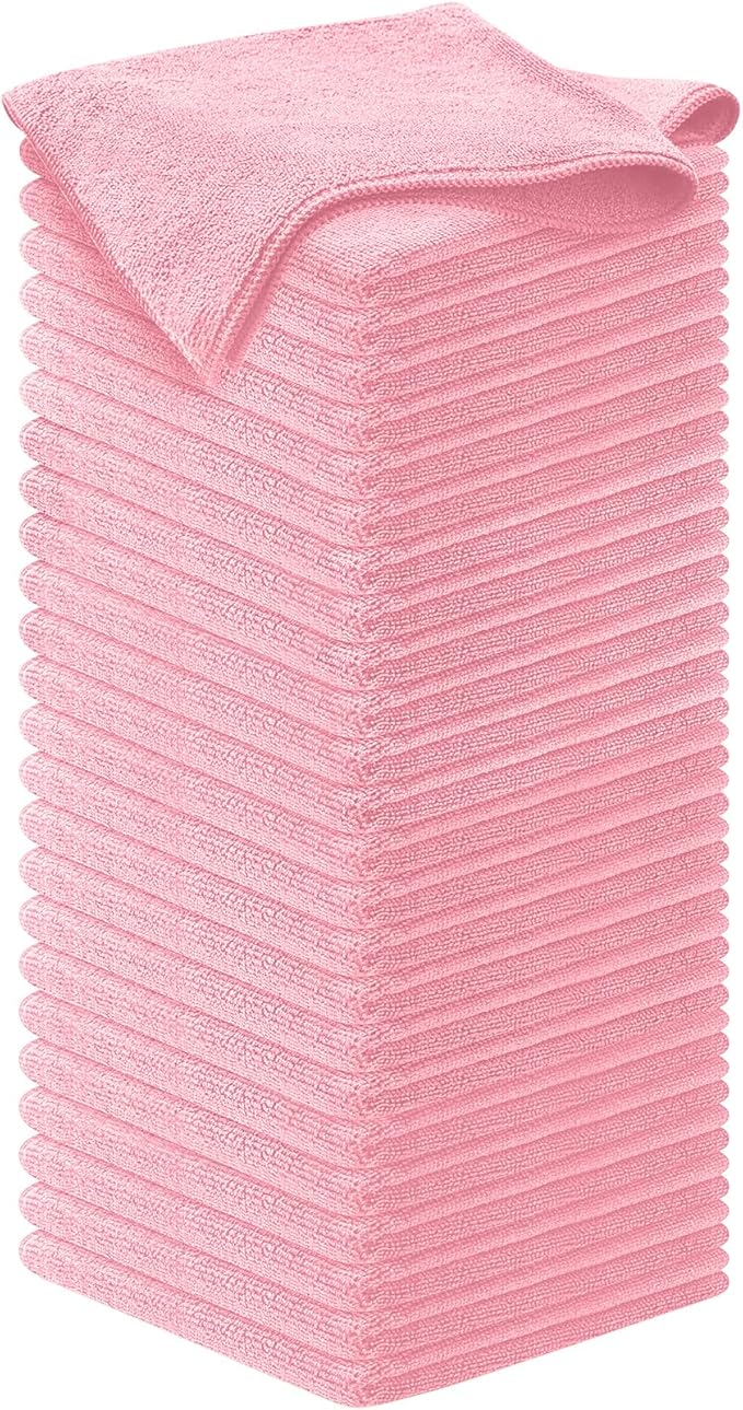 USANOOKS Microfiber Cleaning Cloth Light Pink by USANOOKS