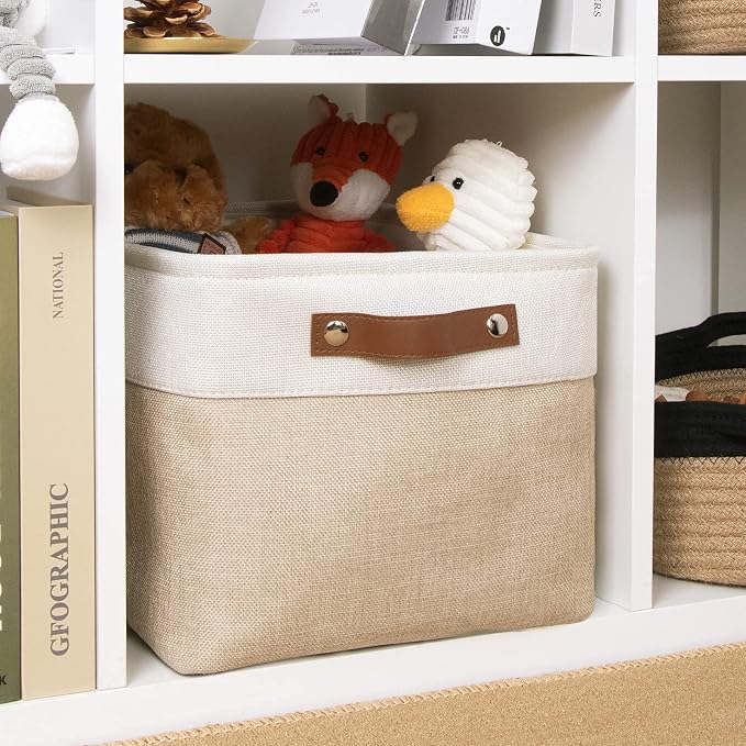 DULLEMELO Collapsible Rectangle Fabric Storage Basket - Image 6