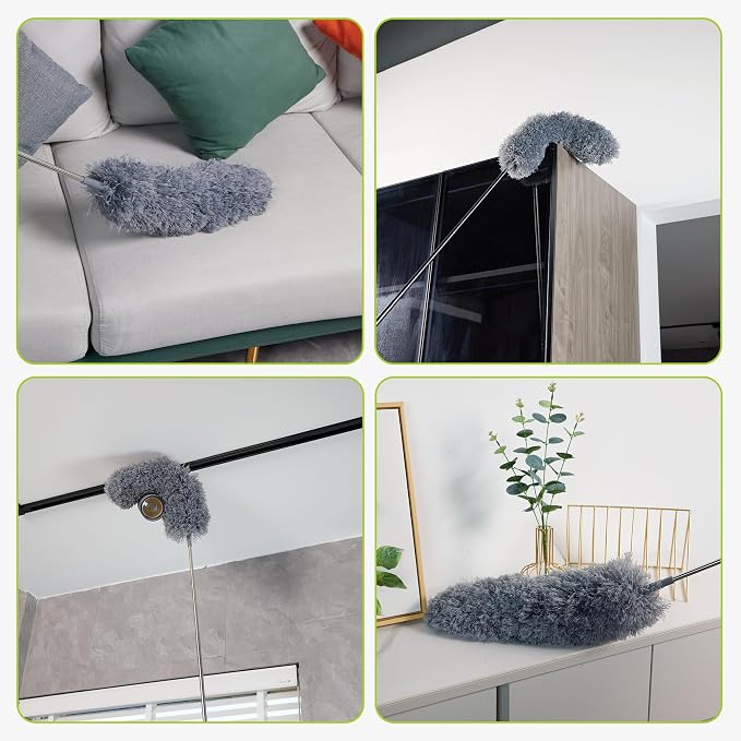 Duster with Extension Pole for Cleaning, Cleaning Supplies for Housekeeping - Image 6