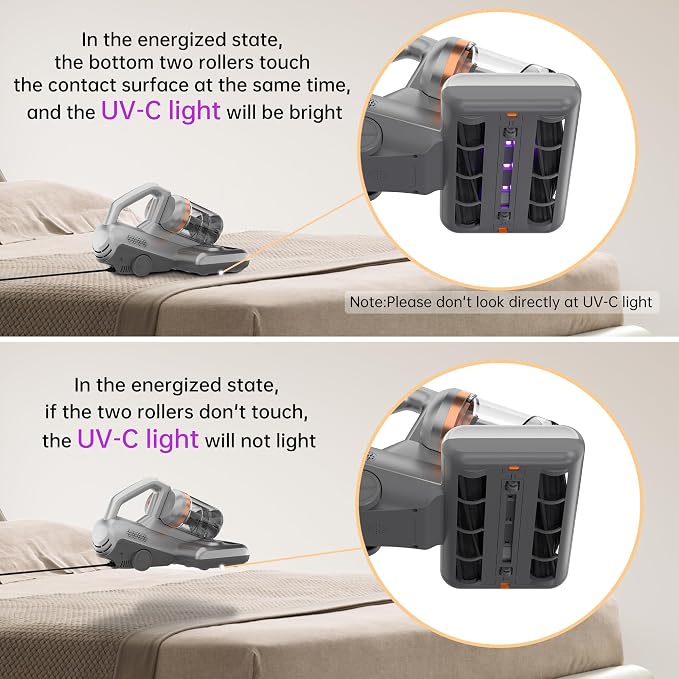Mattress Vacuum, 20Kpa Bed Vacuum Cleaner - Image 4
