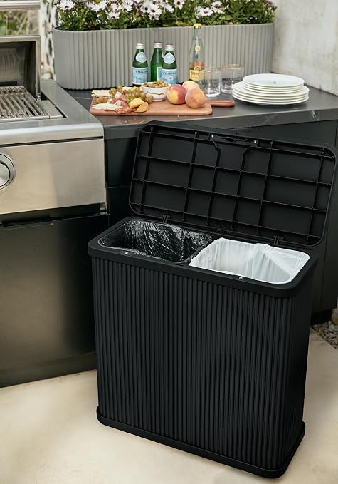 Veradek Tambour Series Outdoor Trash Can - Image 4
