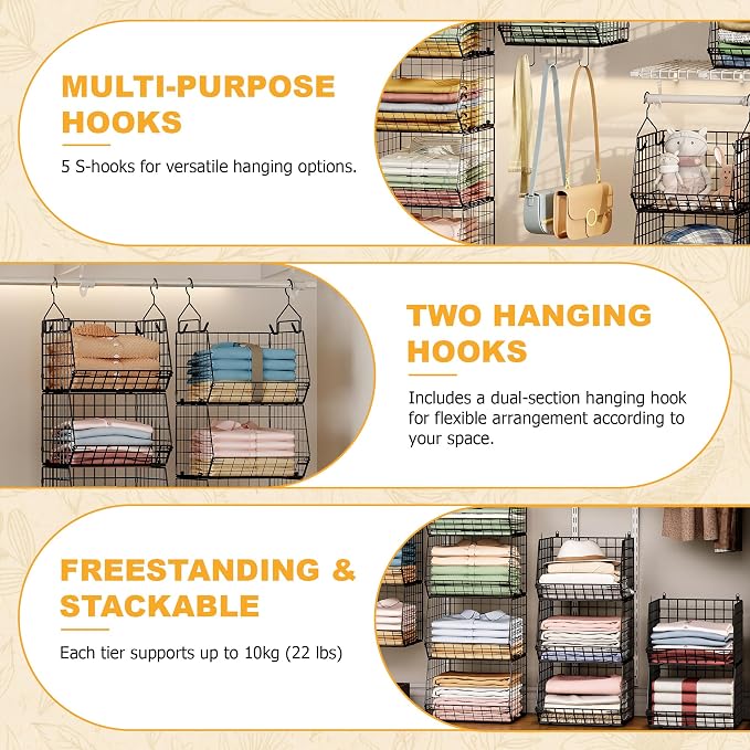 X-cosrack 3-Tier Hanging Storage Organizer - Image 8