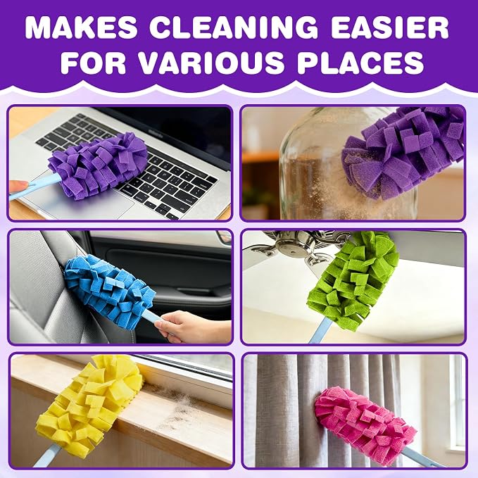 Duster Refill Reusable Fleece Duster Refills, Washable 360° Heavy Duty Dusters - Image 7
