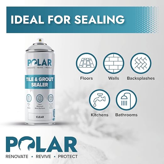 Polar Tile & Grout Sealer Clear Aerosol Spray - Image 8