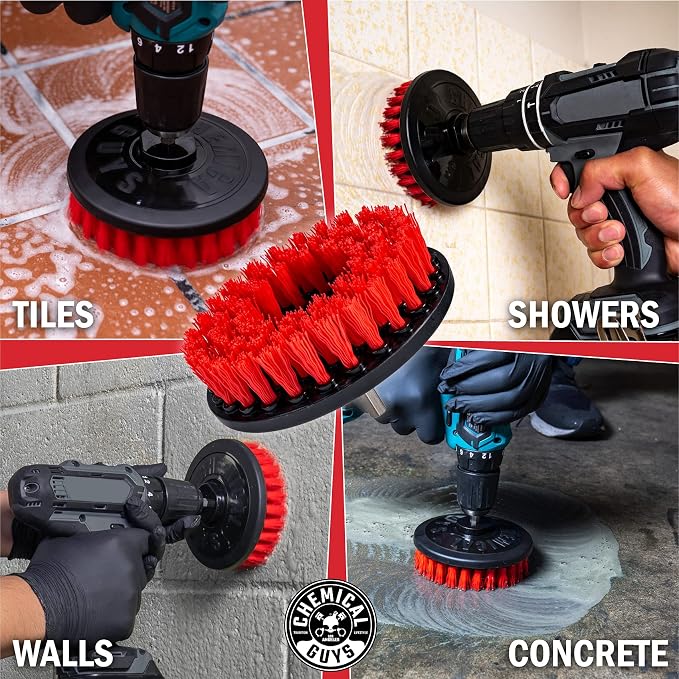 Chemical Guys ACC508 Heavy Duty Spinner Multi-Surface Drill Brush Attachment - Image 5