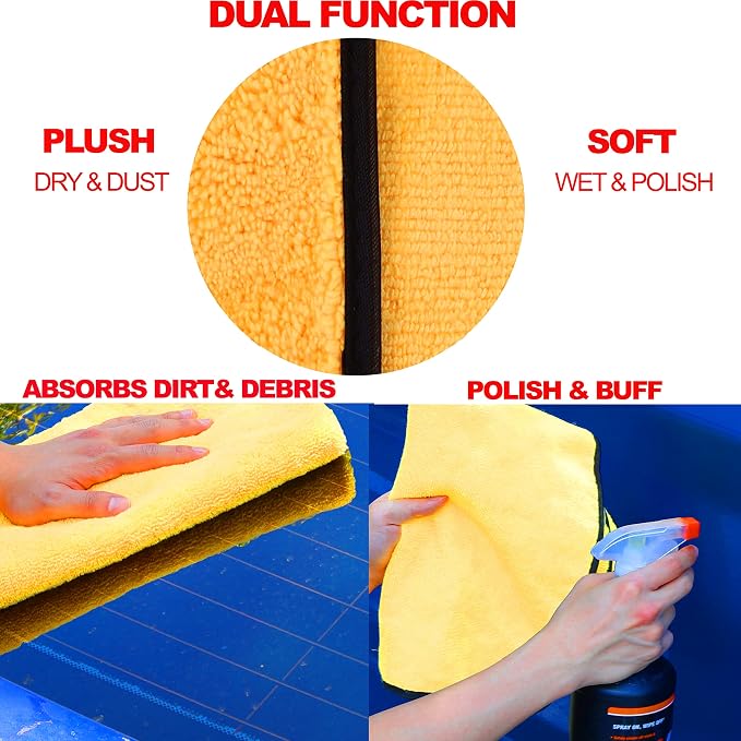 Simple Houseware Professional Grade Microfiber Towels - Image 2