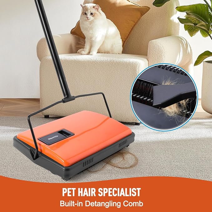 Manual Carpet Sweeper for Pet Hair - Image 3
