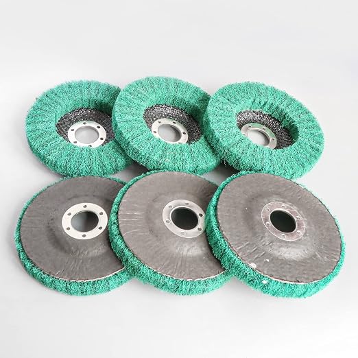 10Pcs 4.5" x 7/8" Nylon Fiber Flap Disc Polishing Grinding Wheel, Abrasive - Image 5