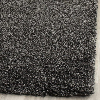 SAFAVIEH Milan Shag Collection Accent Rug - 3' x 5', Dark Grey, Solid Design, Non-Shedding & Easy Care, 2-inch Thick Ideal for High Traffic Areas in Entryway, Living Room, Bedroom (SG180-8484)