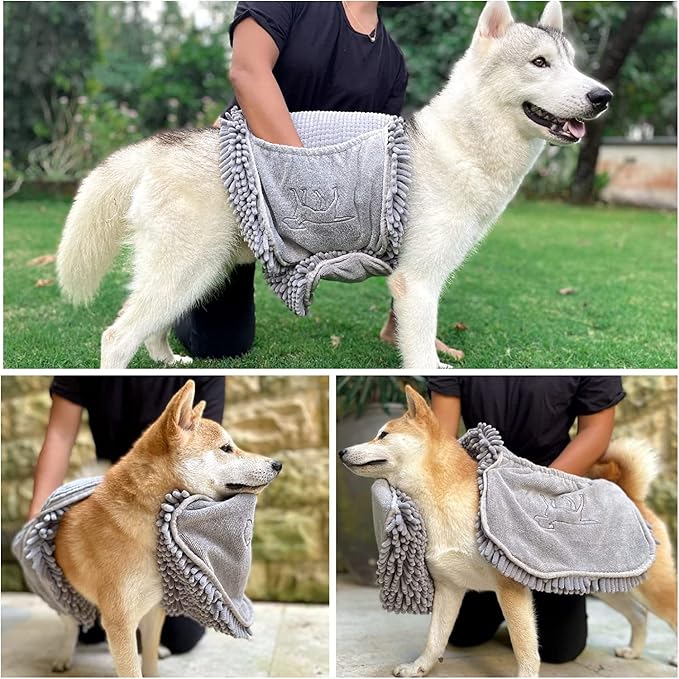 Tuff Pupper Quick Dry Towel for Dogs | Ultra Absorbent Microfiber Shammy | - Image 6