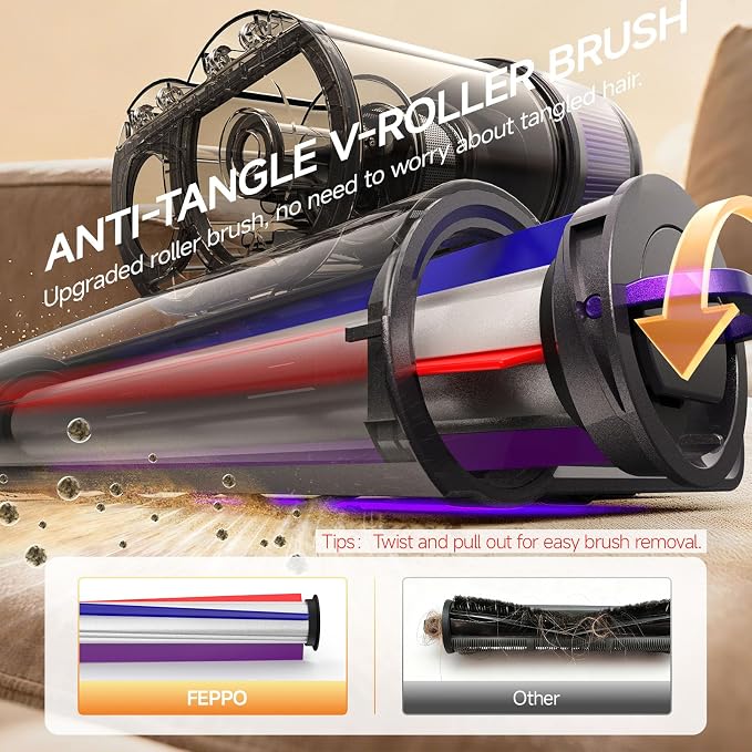 FEPPO Mattress Vacuum Cleaner, 4-in-1 Bed Vacuum Cleaner PRO, 16KPa Handheld - Image 7