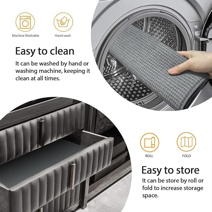 Topsky Microfiber Dish Drying Mat 2 Pack, 20 X 15 Inch Kitchen Counter Mats - Image 3