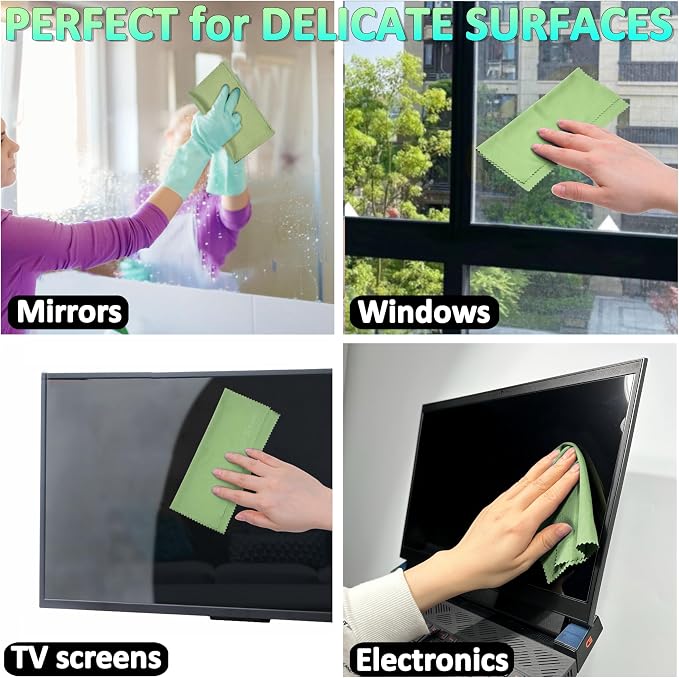 Eco-Fused Microfiber Cleaning Cloths - Image 8