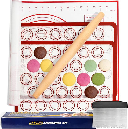 Silicone Baking Mat Sets, Dough Mat by Nice+Kitchen