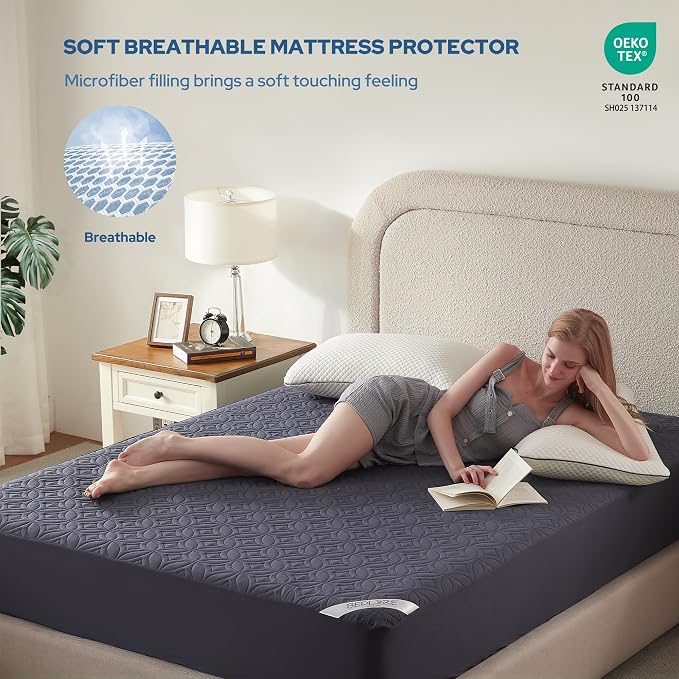 BEDLORE Waterproof Mattress Protector, King Size Mattress Pad - Image 3