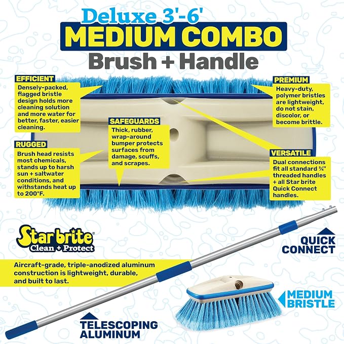 STAR BRITE Deluxe Telescoping Deck Brush Kit - Image 4
