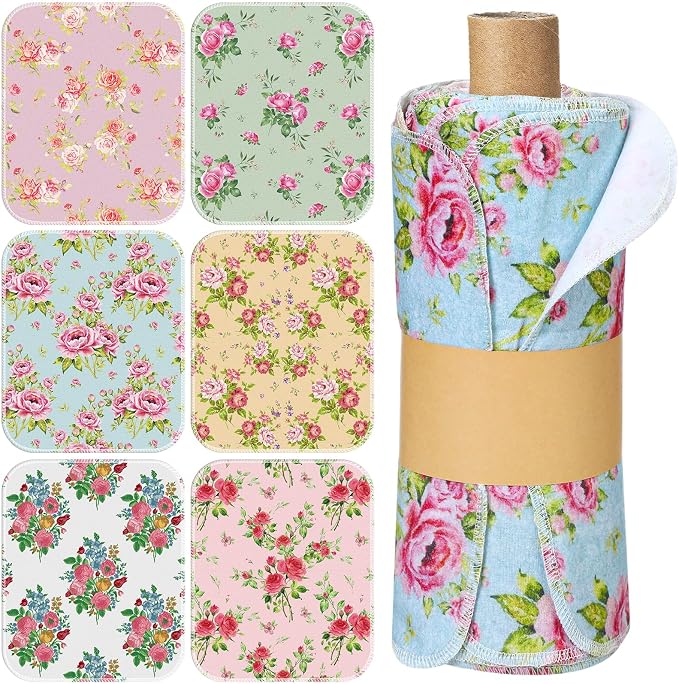 36 Pack Reusable Cleaning Cloths Washable Cotton Kitchen Dish Towels by Noveread