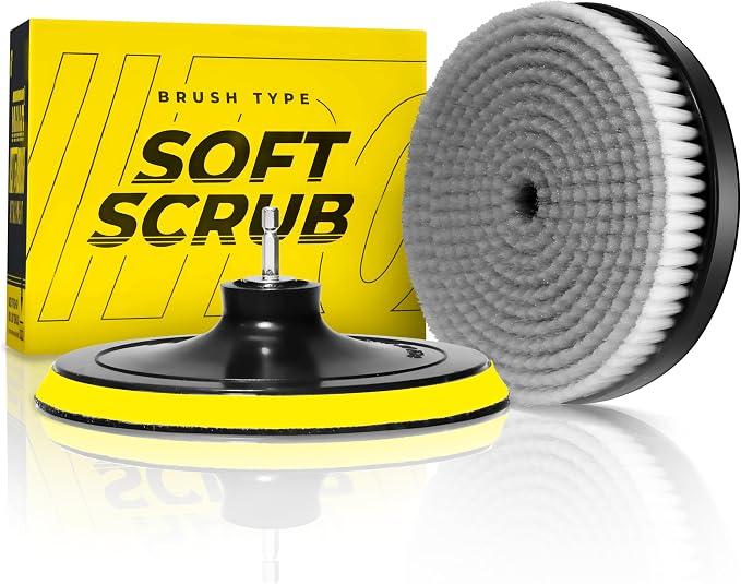 VViViD Drill Backing Plate + Power Scrub Brush Attachment, 150mm Diameter Large by VVIVIDVINYLS