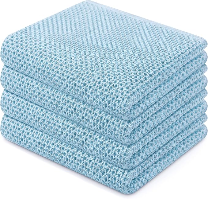Homaxy 100% Cotton Waffle Weave Kitchen Dish Towels, Ultra Soft Absorbent Quick by Homaxy