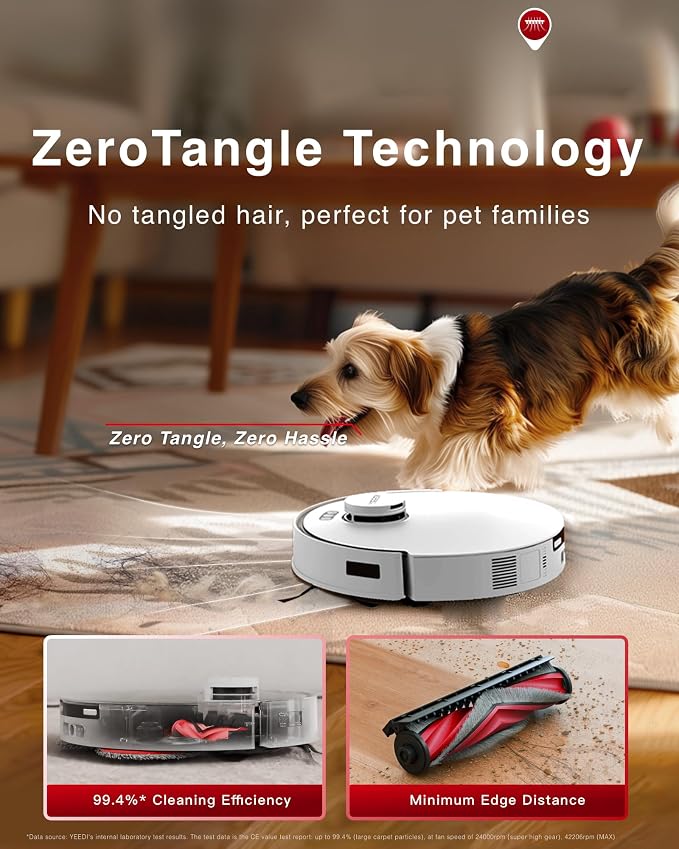 Yeedi M12 Ultra Plus Robot Vacuum and Mop, Upgrade 11800Pa Strong Suction - Image 5
