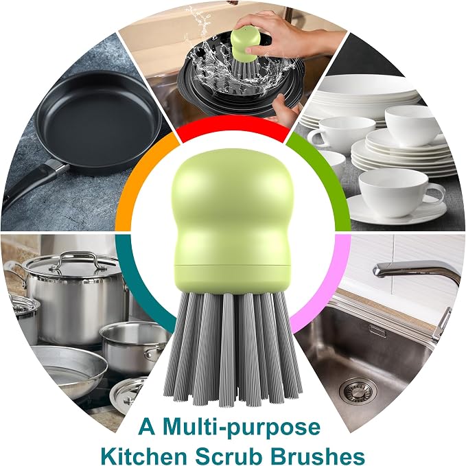 Mini Dish Brush for Cleaning Chicken Shredder, Palm Brush Dish Scrubber - Image 5