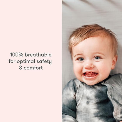 Newton Baby Fitted Mini Crib Sheets (2-Pack) | Organic Muslin Cotton, Breathable & Soft Baby Sheets, Washable Baby Mattress Sheets, Fits Mini Crib Mattresses 24" x 38", Sunrise Pink