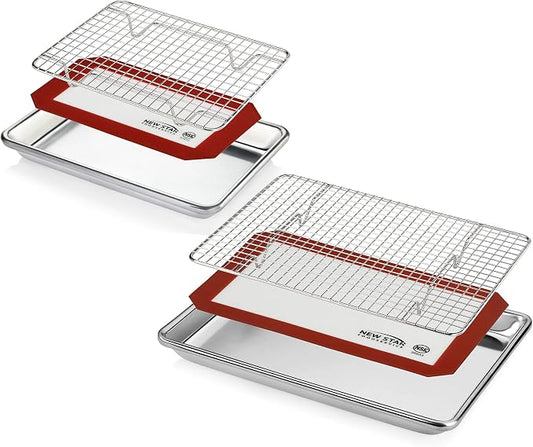New Star Foodservice 1028768 Commercial-Grade Bun Pan/Baking Sheet, Baking Mat - Image 2