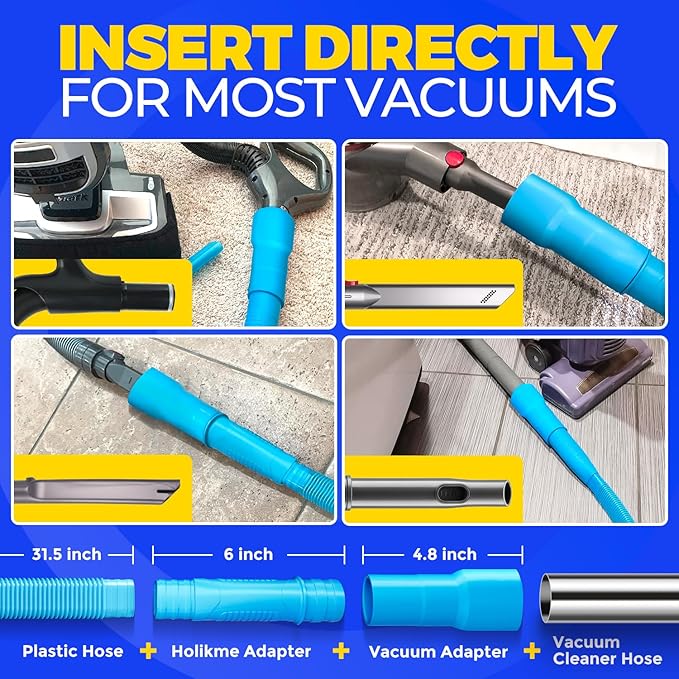 Holikme Dryer Vent Cleaner Kit Dryer Lint Vacuum Attachment Brush, Lint Remover - Image 3