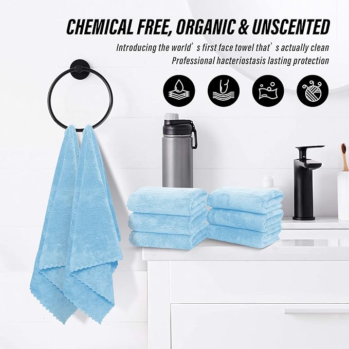 MOONQUEEN 6 Pack Premium Hand Towels - Image 6