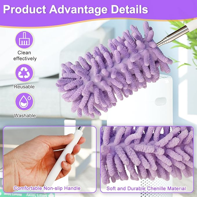 2Pcs Mini Duster for Cleaning, Microfiber Duster - Image 3