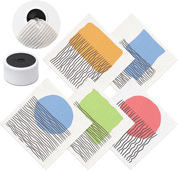 SUPERSCANDI 5 Pack Swedish Dishcloths by SUPERSCANDI