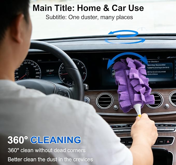 Duster Refills Reusable, 360° Electrostatic Duster Refills - Image 5