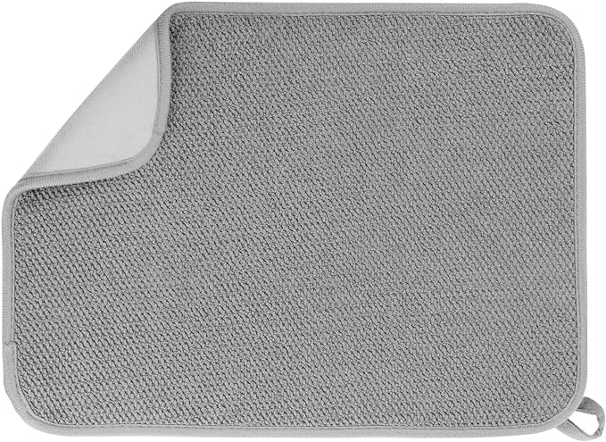 Microfiber Dish Drying Mat, Super Absorbent Kitchen Dish Drying Pad by GeeRic