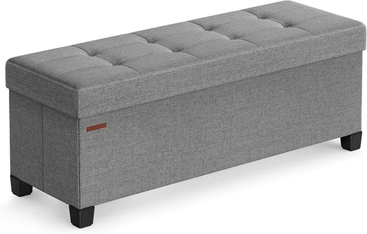 SONGMICS Storage Ottoman Bench, Foldable Foot Rest by SONGMICSbySONGMICSHOME