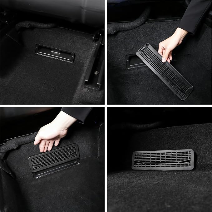 Rear Under-Seat Vent Protector for Tesla Model Y Juniper 2025–2026, ABS Mesh - Image 5