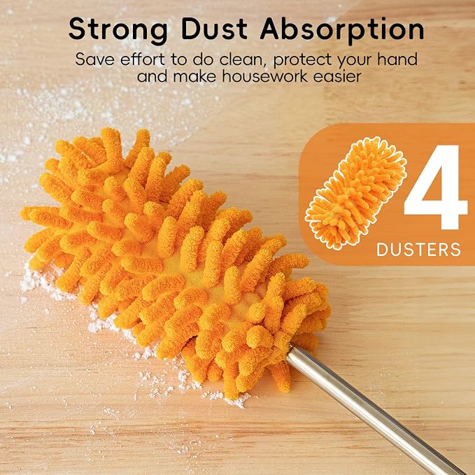 Microfiber Duster for Cleaning, Tukuos Hand Washable Dusters - Image 4
