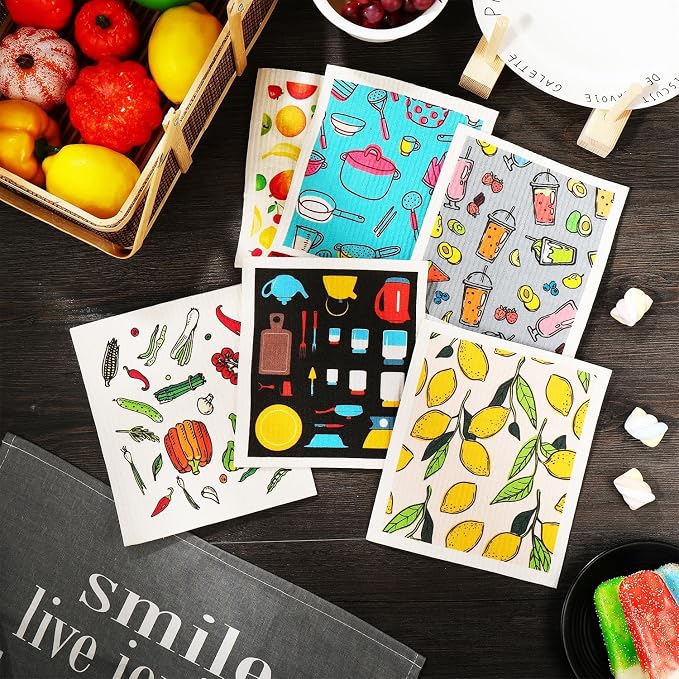 18 Pcs Swedish Kitchen Dish Towels - Image 5