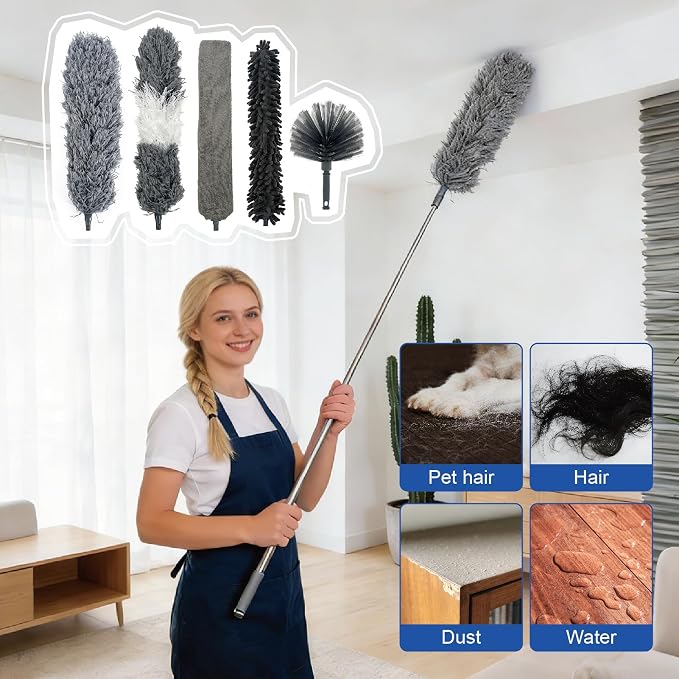 13PCS Feather Duster Kit, Microfiber Duster - Image 5